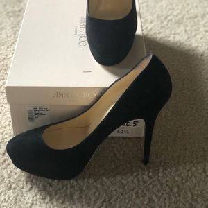 Jimmy Choo 247COSMIC Black Suede Women Shoes